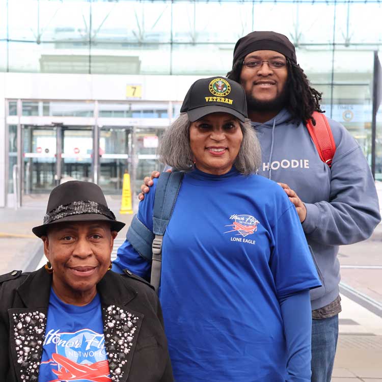 Female veterans share their excitement and stories for ALA-sponsored Lone Eagle Honor Flight
