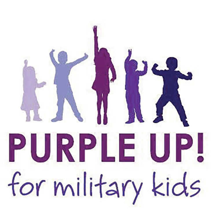 Celebrating Purple Up! Day on April 15