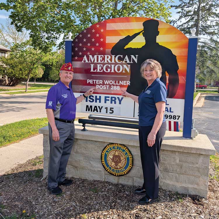 Maggie Geiger and member Bob Shappell 